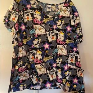 Wonder Woman scrub top